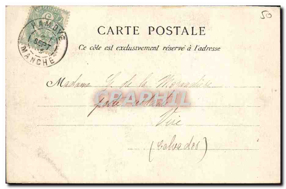 Abbaye d'Harnbye — Estuiler de la Tour — La Normandie — Éditeur : La Normandie, n° 68 — Rückseite