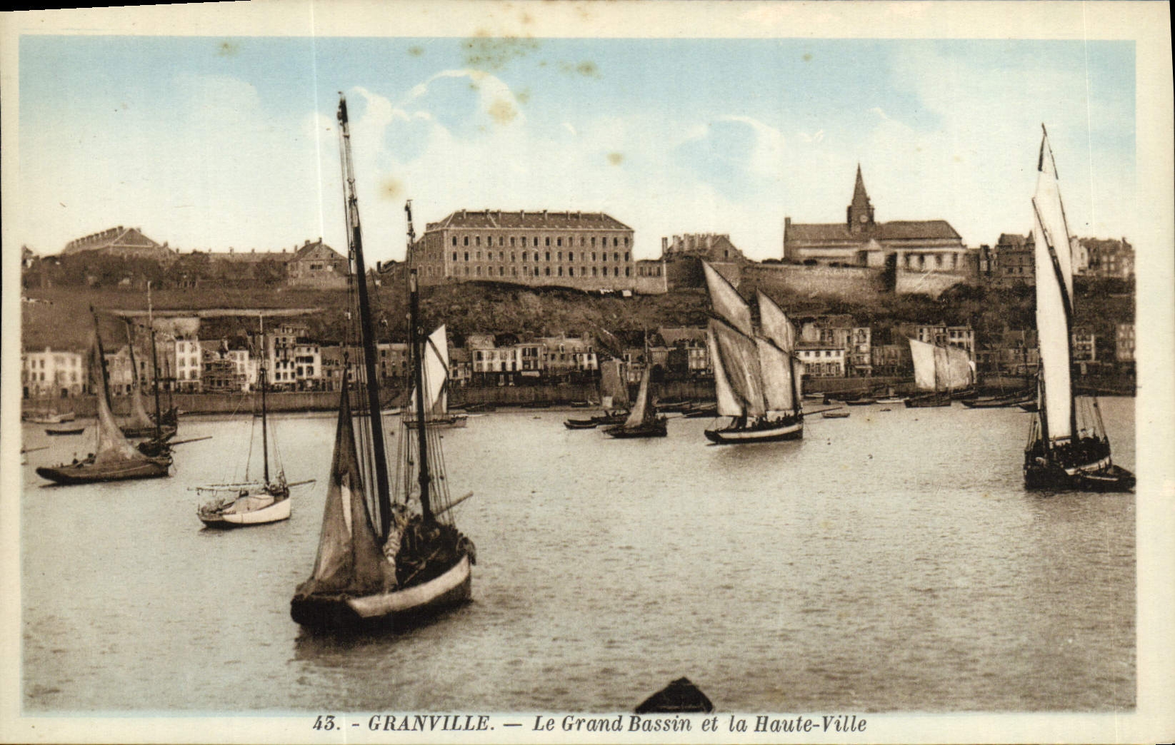 Granville — Der Große Bassin und die Oberstadt — Edition A. Bernard, Granville