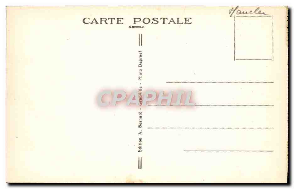 CPA Granville L'Avant Port Et Les Quais Bateaux — Rückseite