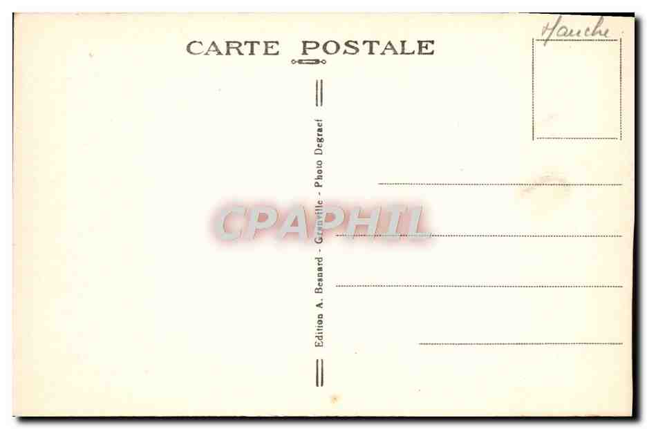 CPA Granville Effet De Vague Au Plat Gousset — Rückseite