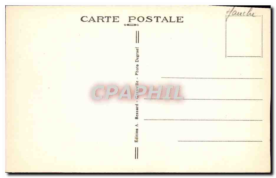 CPA Granville Les Hotels Et Le Casino Vus Du Large — Verso