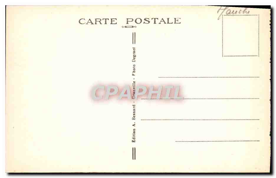 Granville — Vue Générale du Casino et des Hôtels de la Plage — Édition A. Besnard, Granville — Rückseite