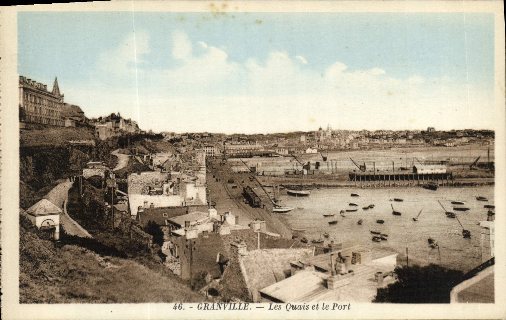 Granville — Les Quais et le Port — Édition A. Bernard, Granville