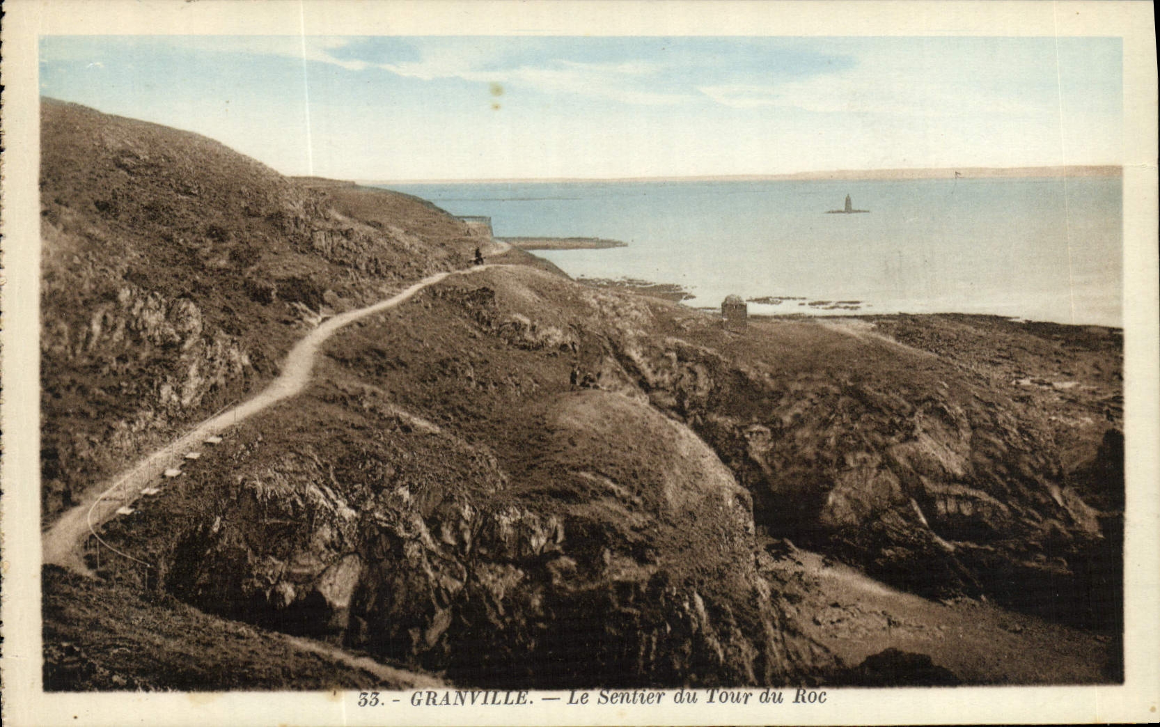 Granville — Le Sentier du Tour du Roc — Édition A. Benard, Granville