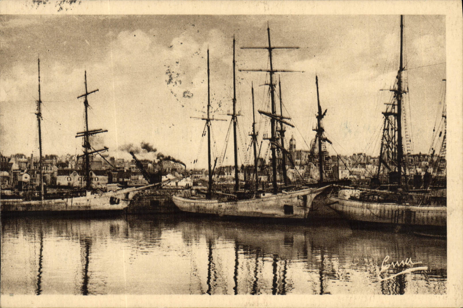 Port de Granville — Retour des Terres-Neuvas — Edition A. Bernard