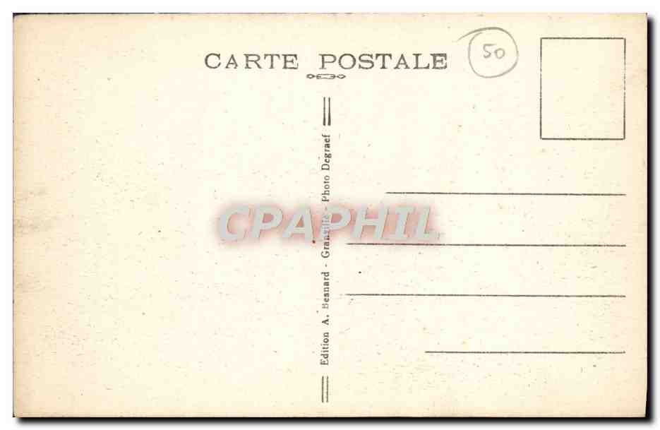 Granville — La Mer en Tempête — Édition A. Benard — Rückseite