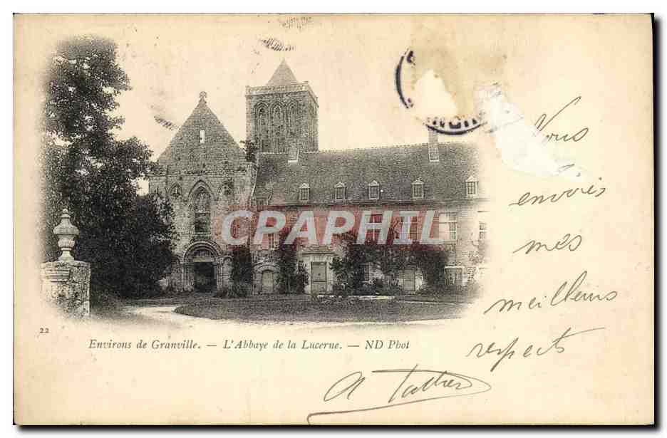 CPA Environs de Granville l'Abbaye de la Lucerne