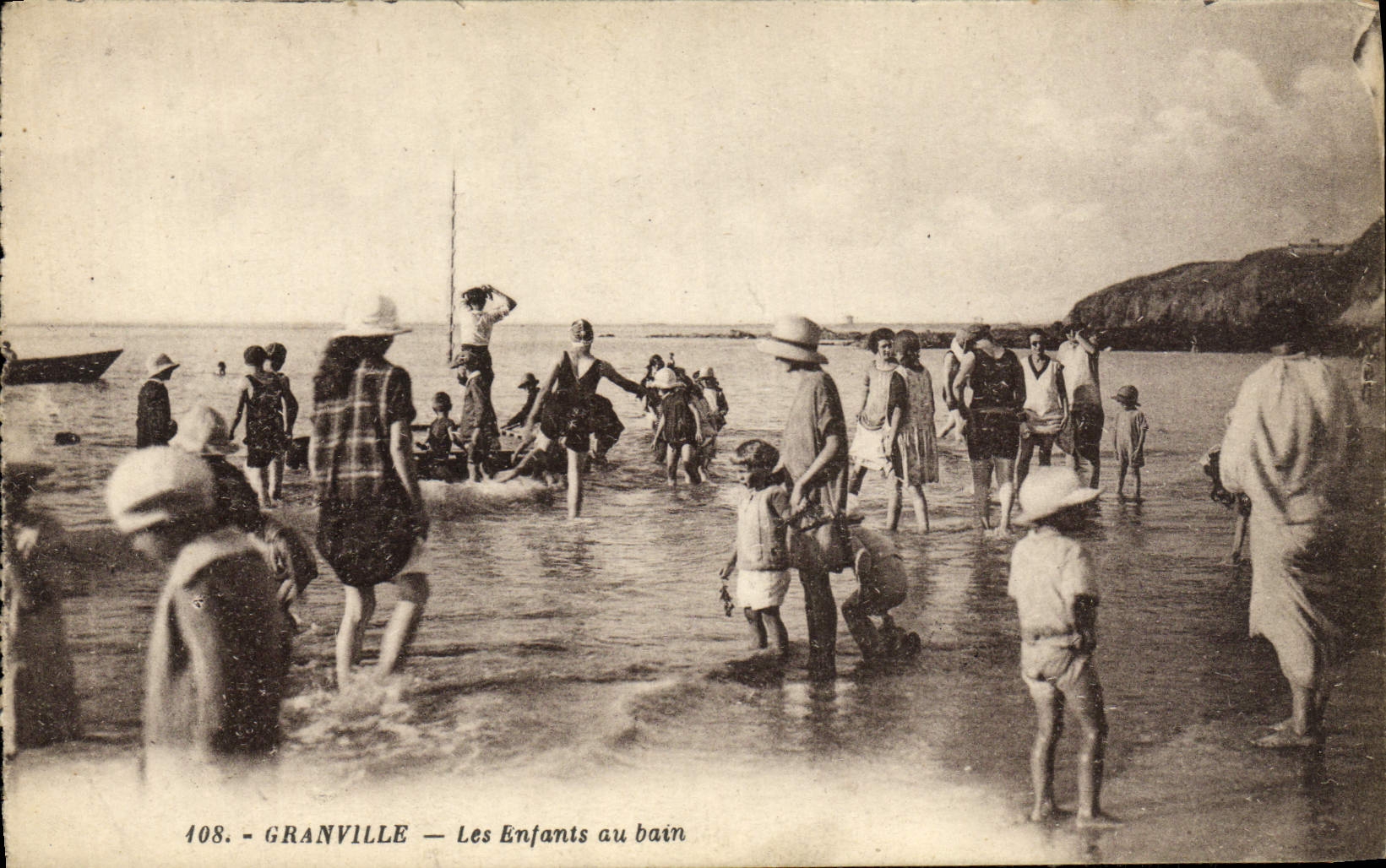 Granville — Kinder im Bad — Edition A. Bernard, n° 108