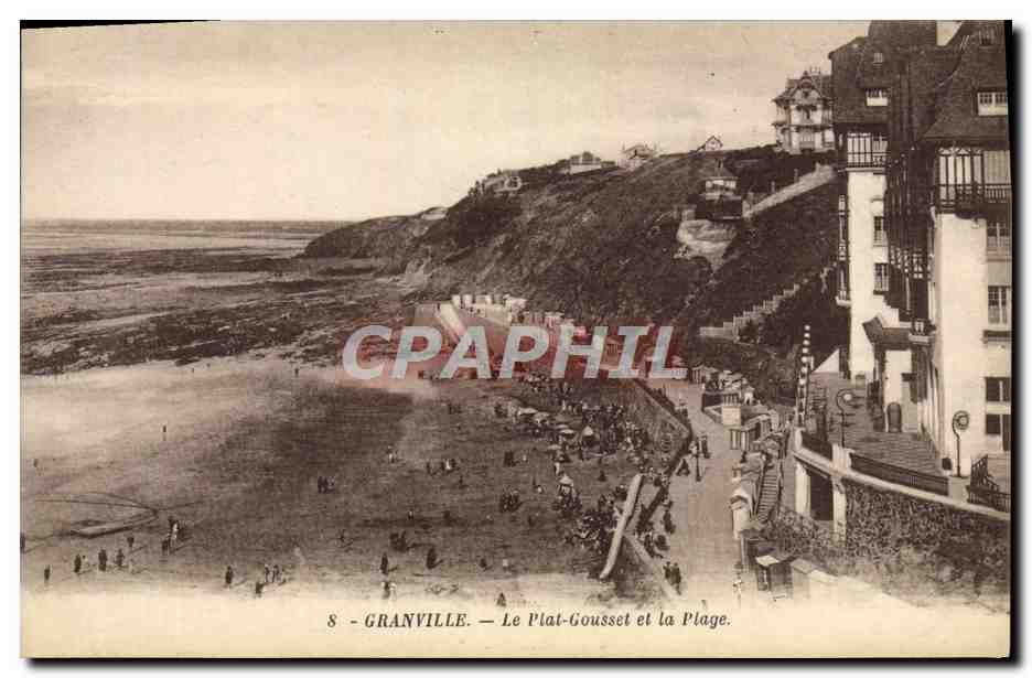 Granville — Der Plat-Goussset und der Strand — Edition G. Lecotitley - Granville