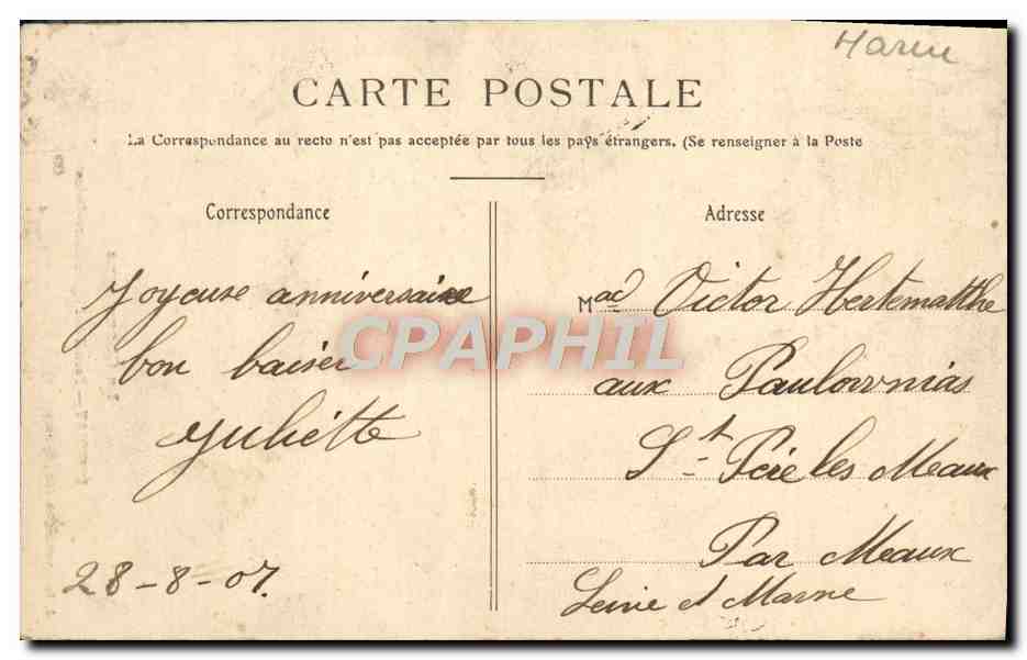 CPA Epernay Portail de l'Eglise Notre Dame — Rückseite