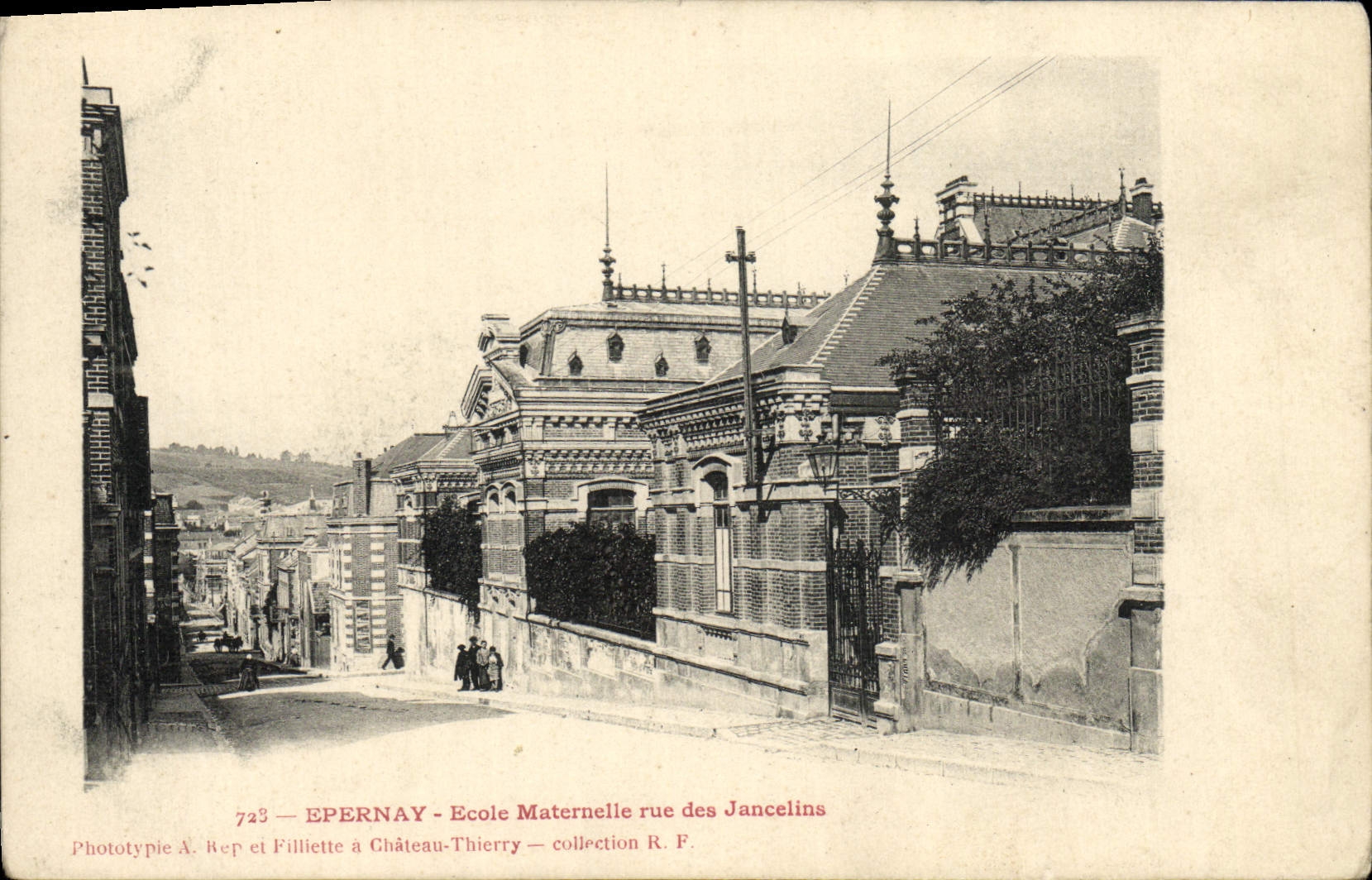 Epernay - École Maternelle rue des Jancelins — Phototypie A. Rep et Filliette à Château-Thierry — collection R. F.