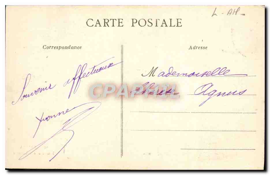 CPA Nantes Tombeau des Carmes — Verso