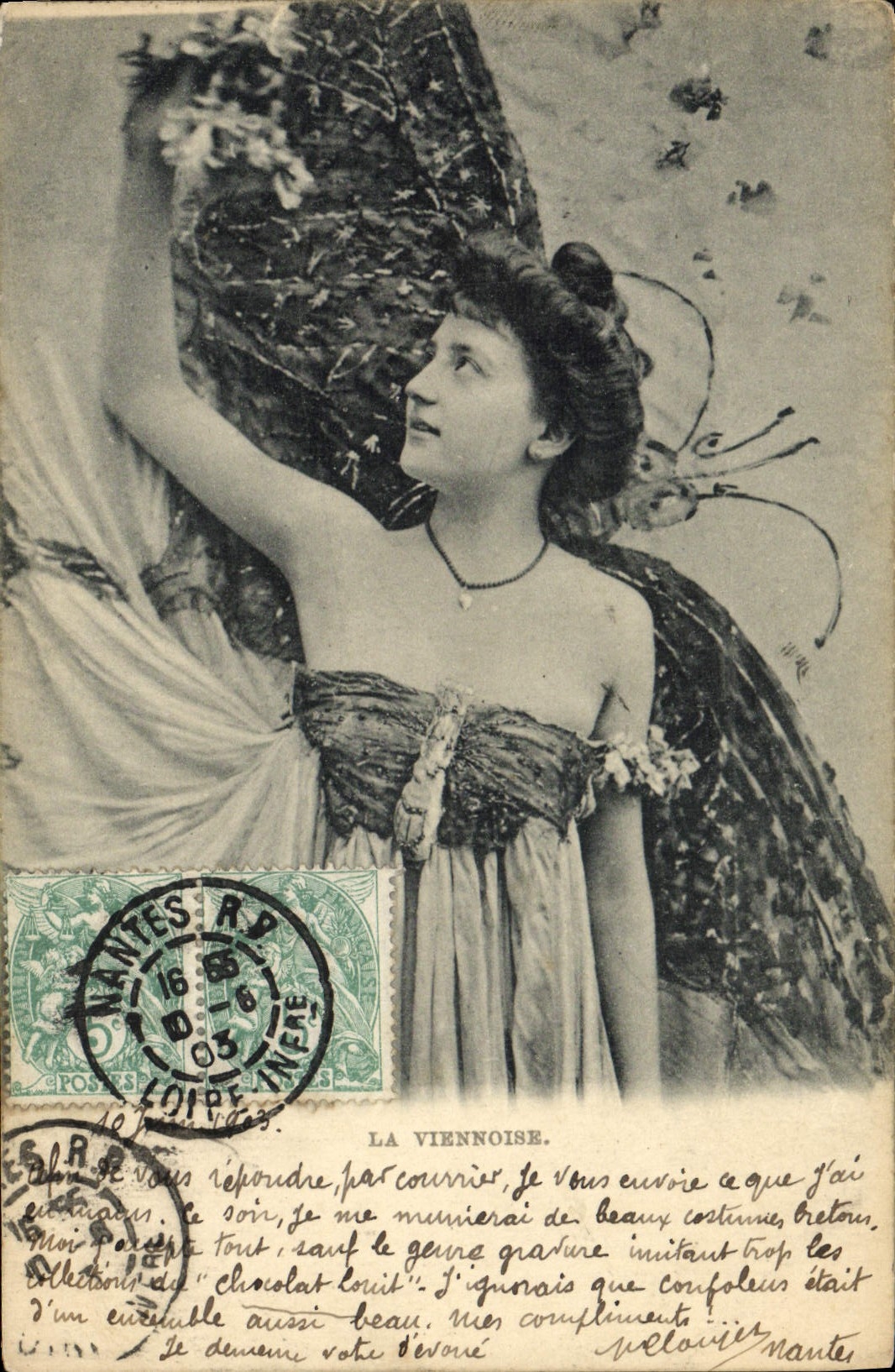 La Viennoise — danseuse en costume de scène — éditée par L. Hurel