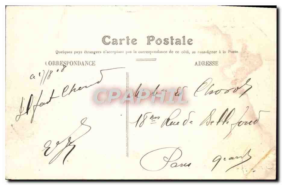 CPA Nantes Vue Du Port Bateau — Verso