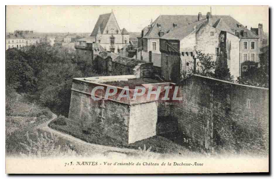 CPA Nantes Vue d'Ensemble Du Chateau De la Duchesse Anne