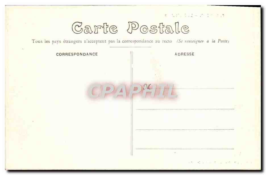 CPA Nantes La Prefecture — Verso
