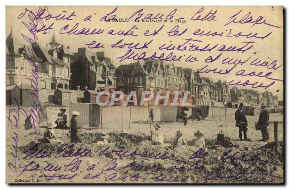 CPA La Baule Le Boulevard Et La Plage Enfants
