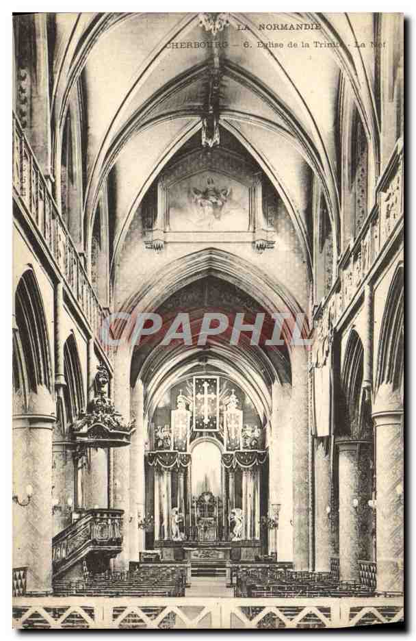 Cherbourg - Église de la Trinité - La nef