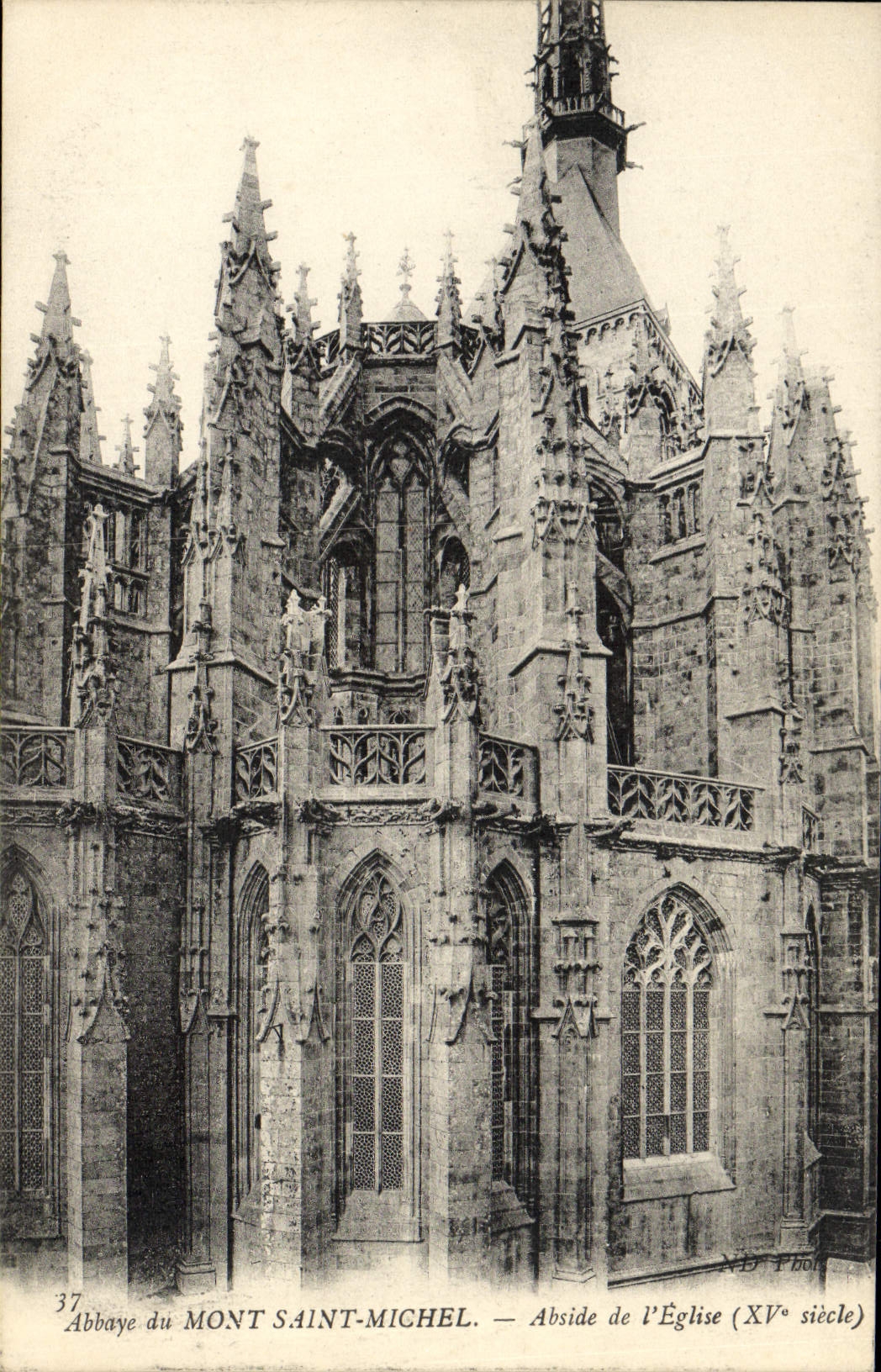 Abbaye du Mont Saint-Michel — Abside de l'Église (XVe siècle) — N.D. Pool, n°37
