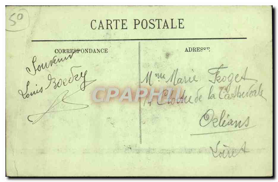 CPA Le Mont Saint Michel Cote Nord Ouest — Verso
