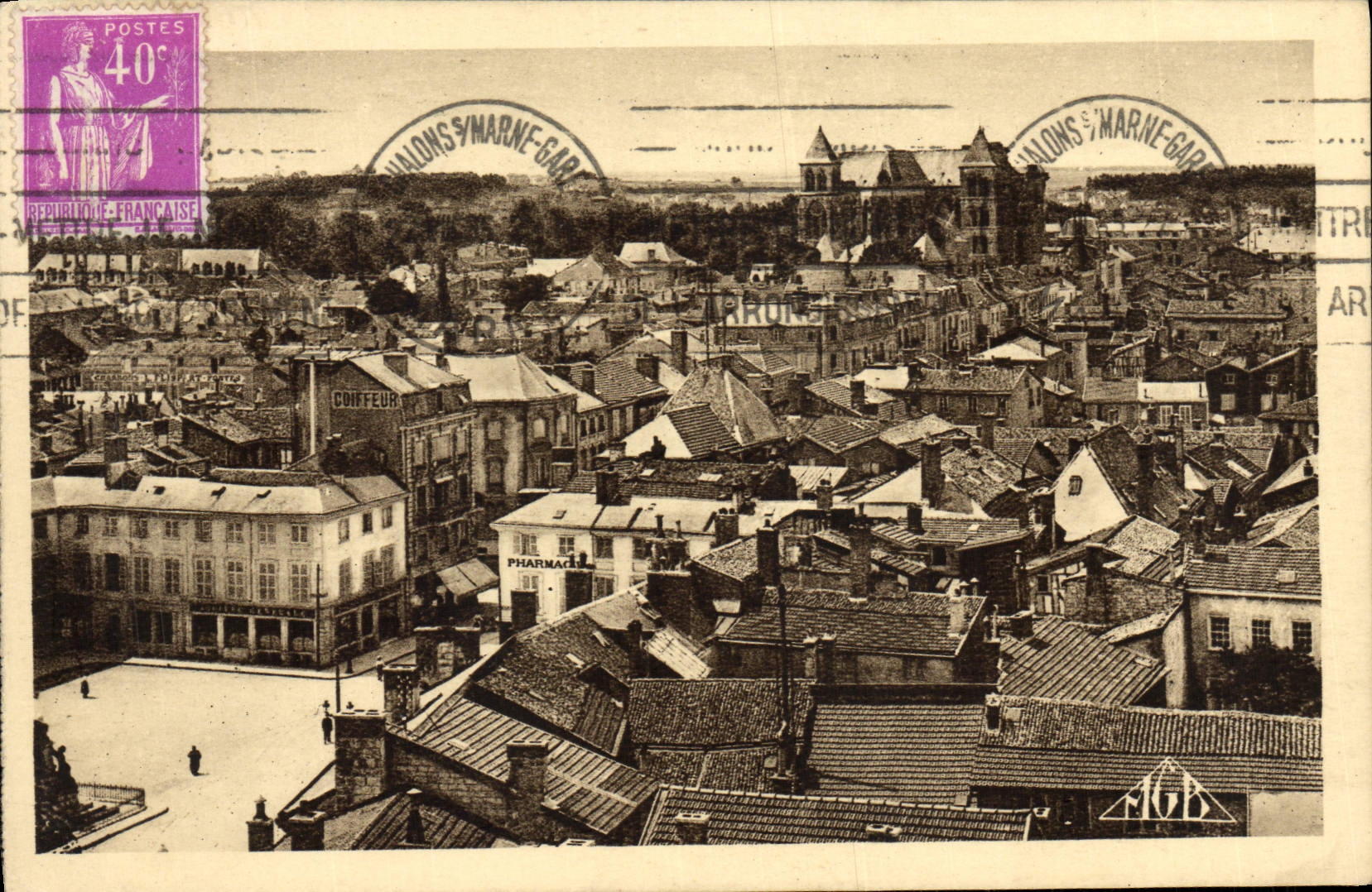Châlons-sur-Marne — Vue générale — Bourgogne Frères, Château Thierry, n°51