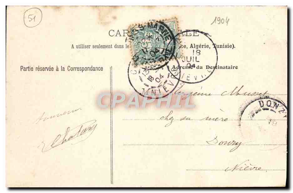 Châlons-sur-Marne — Ville — Châlons-sur-Marne. — Lille. — Verso