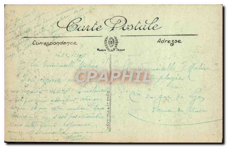 Châlons-sur-Marne — Le Cirque — Éditeur Lévy & Cie, Paris, n°52 — Verso