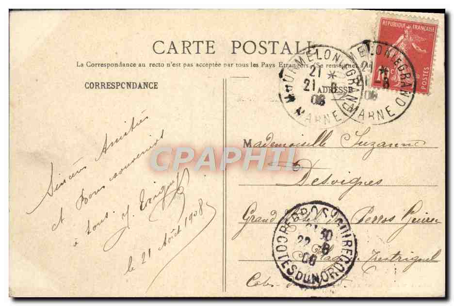 CPA Du Camp De Chalons Mourmelon Oiseaux Hirondelle — Verso