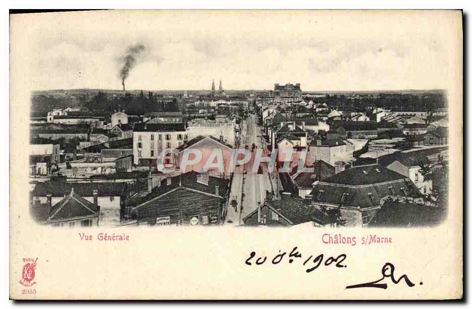 Châlons-sur-Marne — Vue Générale — éditeur TARDY n°2055