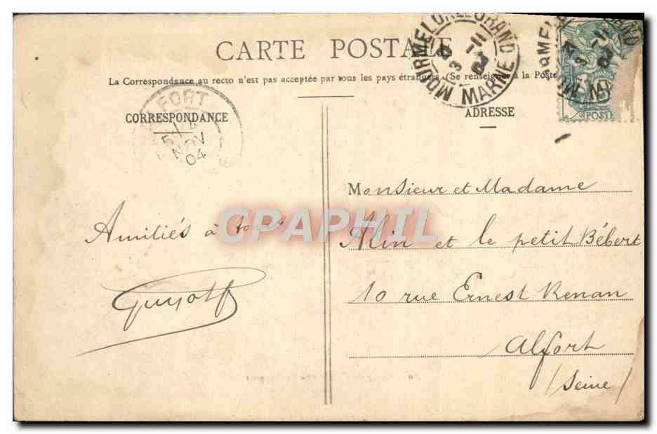 CPA Camp De Chalons Le Rapport Militaria — Verso
