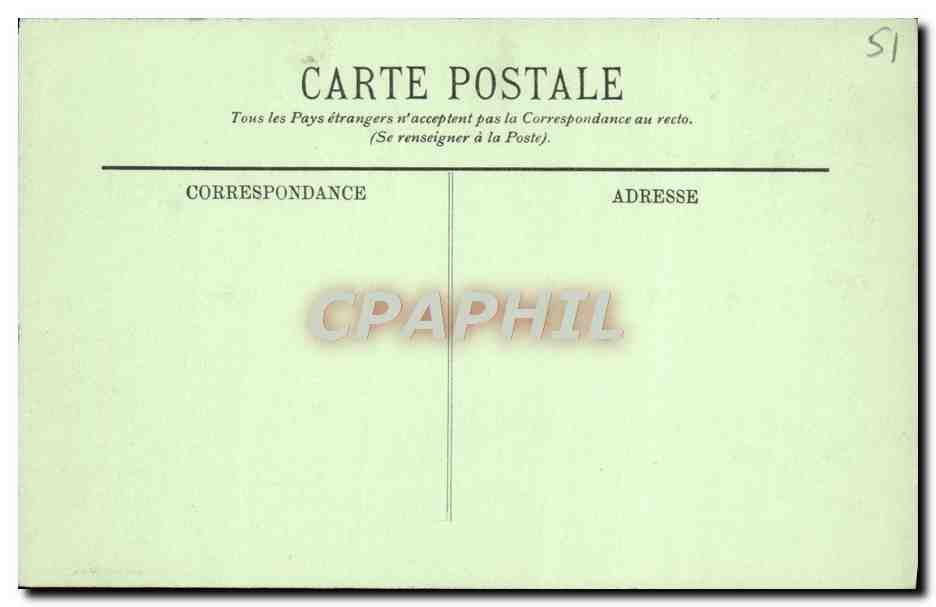 CPA Chalons Sur Marne Notre Dame La nef — Verso