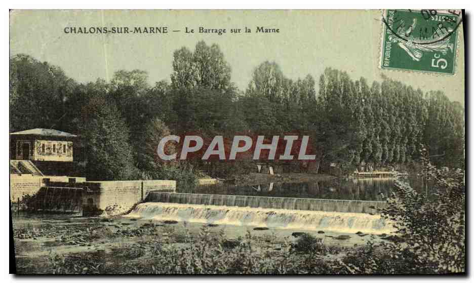 Chalons-sur-Marne — Le Barrage sur la Marne — Éditeur non visible