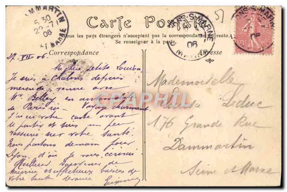 Environs de CHALONS-SUR-MARNE — Église Notre-Dame-de-L'Épine, Façade latérale nord — éditeur inconnu, n° 92 — Verso