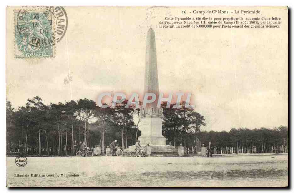 Camp de Châlons - La Pyramide — Librairie Militaire Guérin, Montrmélon, n°16