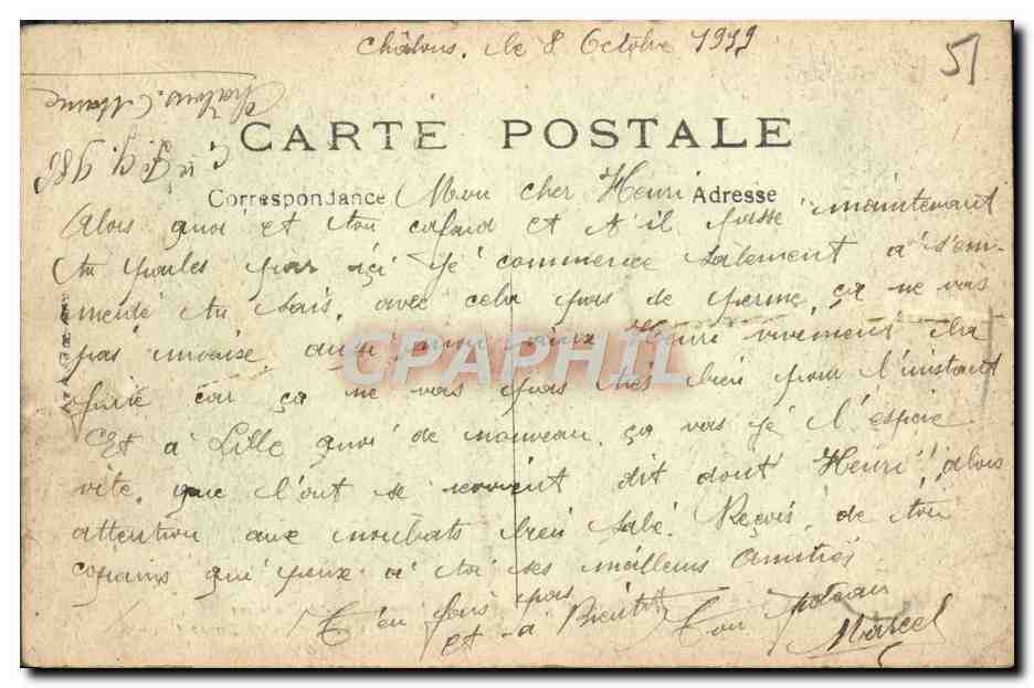CPA Chalons Sur Marne Le Musee Eglise Notre Dame — Verso