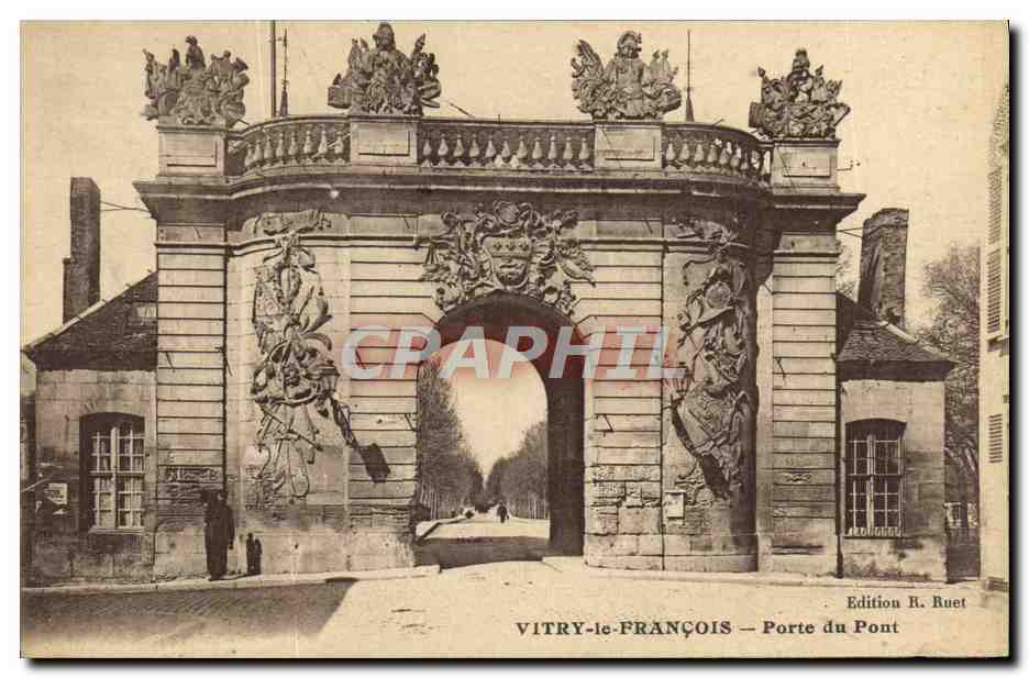 CPA Vitry Le Francois Porte Du Pont