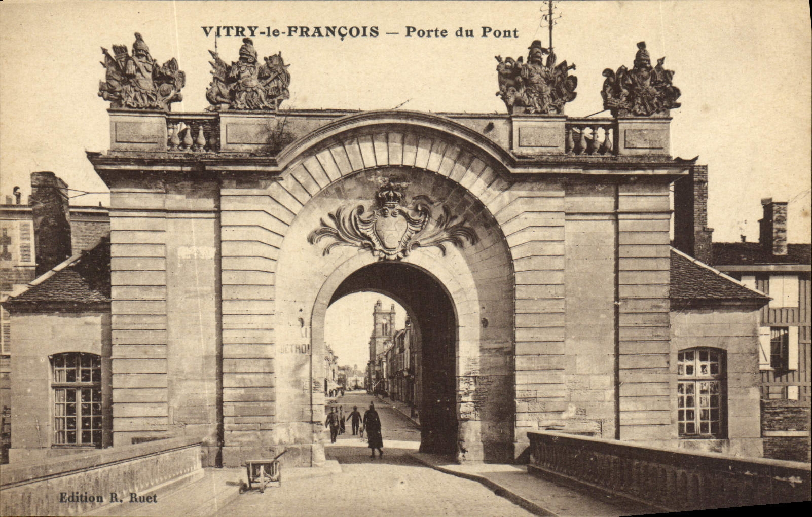 CPA Vitry Le Francois Porte Du Pont