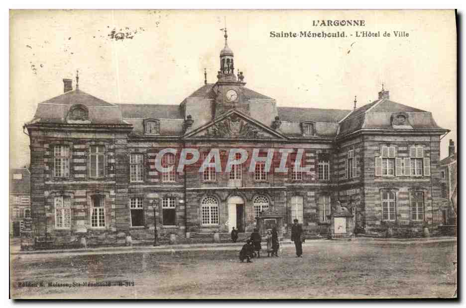 Sainte-Ménéhould - L'Hôtel de Ville — Éditeur S. Molason, n° 319