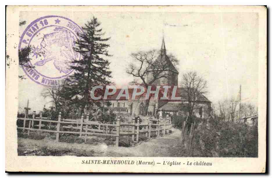 CPA Sainte Menehould L'Eglise Le Chateau