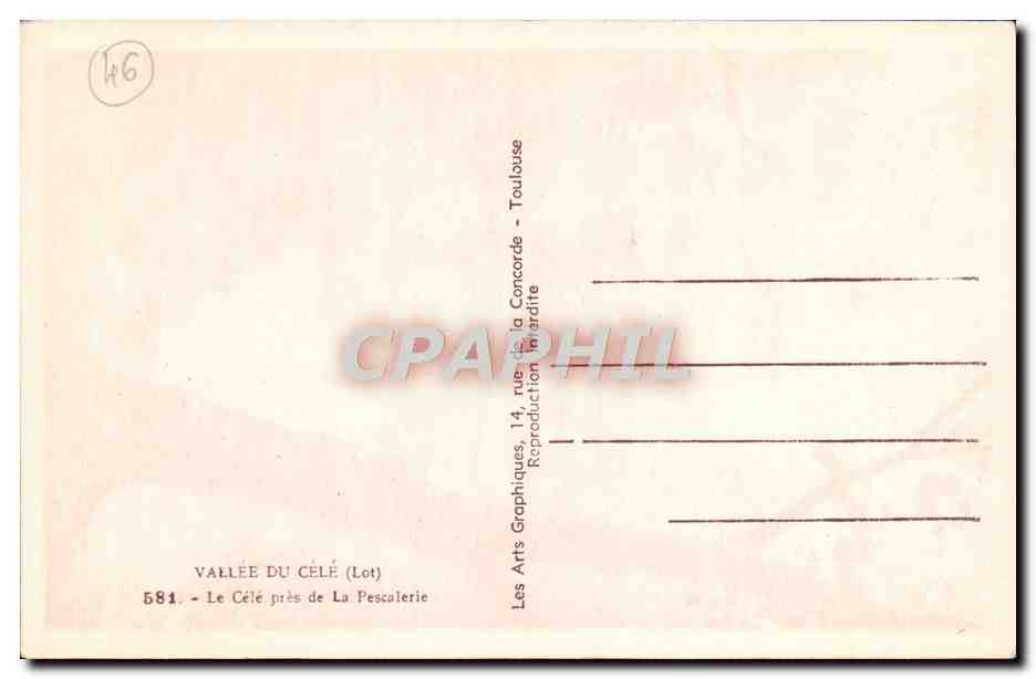 CPA Vallee Du Cele Le Cele Pres De La Pescalerie — Rückseite