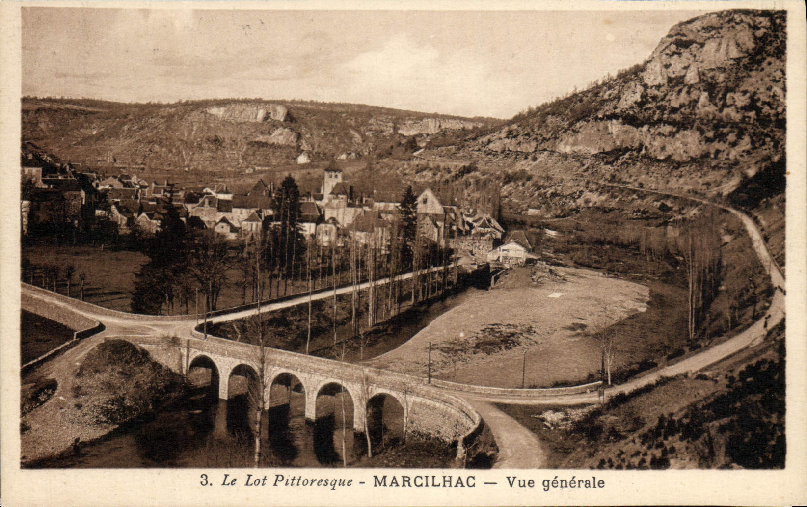 Marcilhac — Vue générale — Le Lot Pittoresque — Edit. Delmas n°46