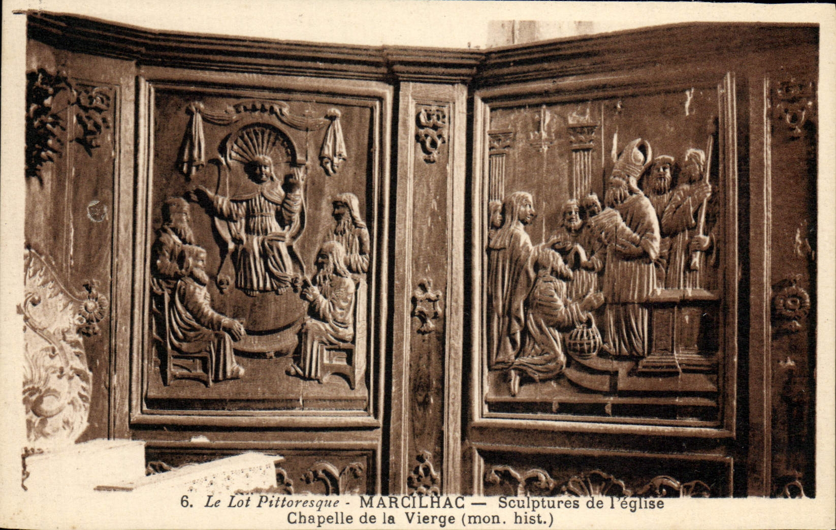 Sculptures de l'église — Chapelle de la Vierge — Marcilhac