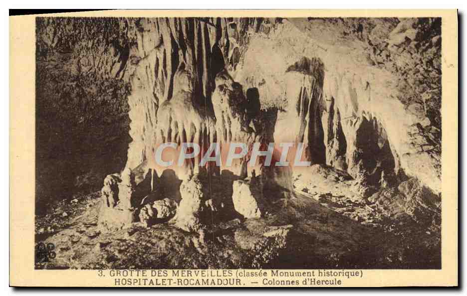 Grotte des Merveilles — Colonnes d'Hercule — Hospitalet-Rocamadour