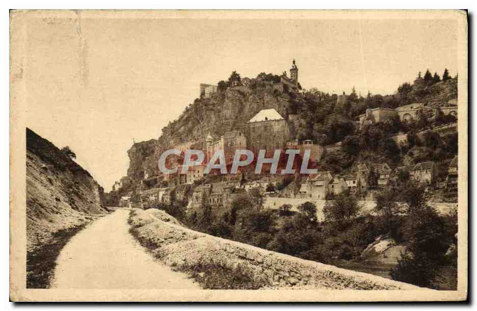 Antike Ansichtskarte Le Lot Illustre Rocamadour Ansicht Von Der Straße Von Couzou