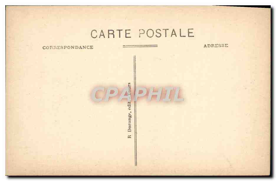 Lavardin (Loir-et-Cher) — Le Prieuré de St-Martin, le vieux Donjon (côté nord) et le Loir — éditeur Lavardin (L.-et G.) — Verso