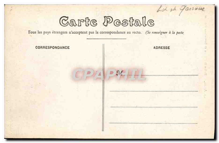 CPA Agen Eglise St Hilaire Et boulevard Scaliger — Verso