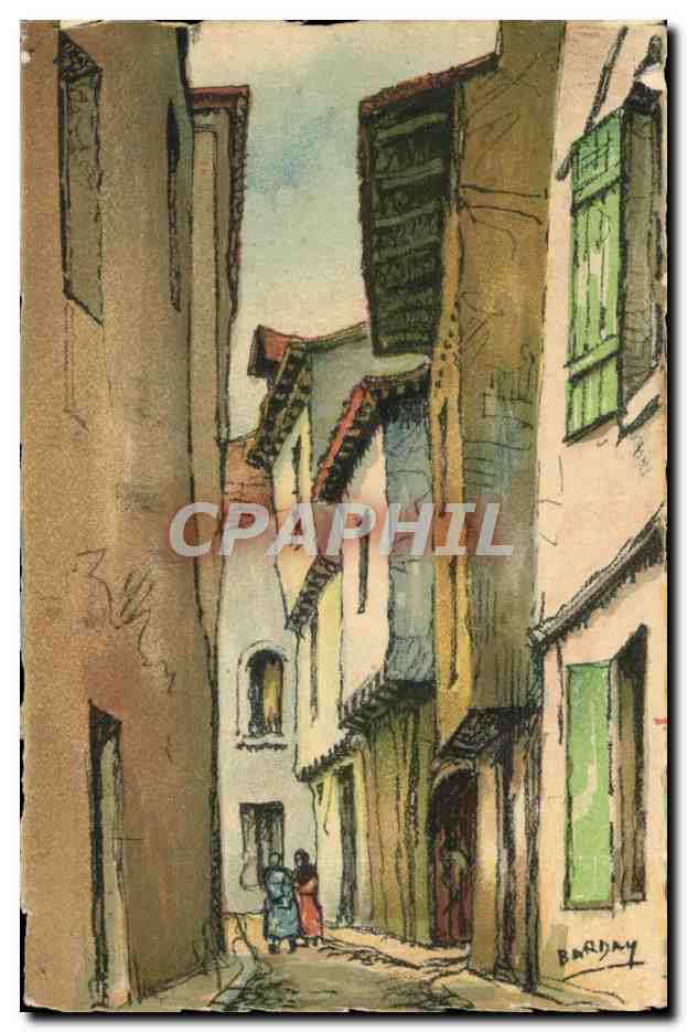 CPA Agen Rue Beauville Vieilles Maisons