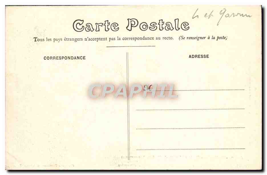 Agen - Le Nouveau Théâtre Municipal (Théâtre Ducourneau) — première pierre posée le 30 septembre 1906 — Phototypie Perret, Agen — Reverso