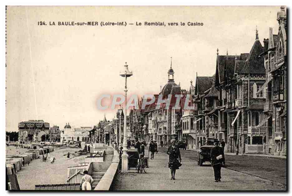 CPA La Baule Sur Mer Le Remblai Vers Le Casino