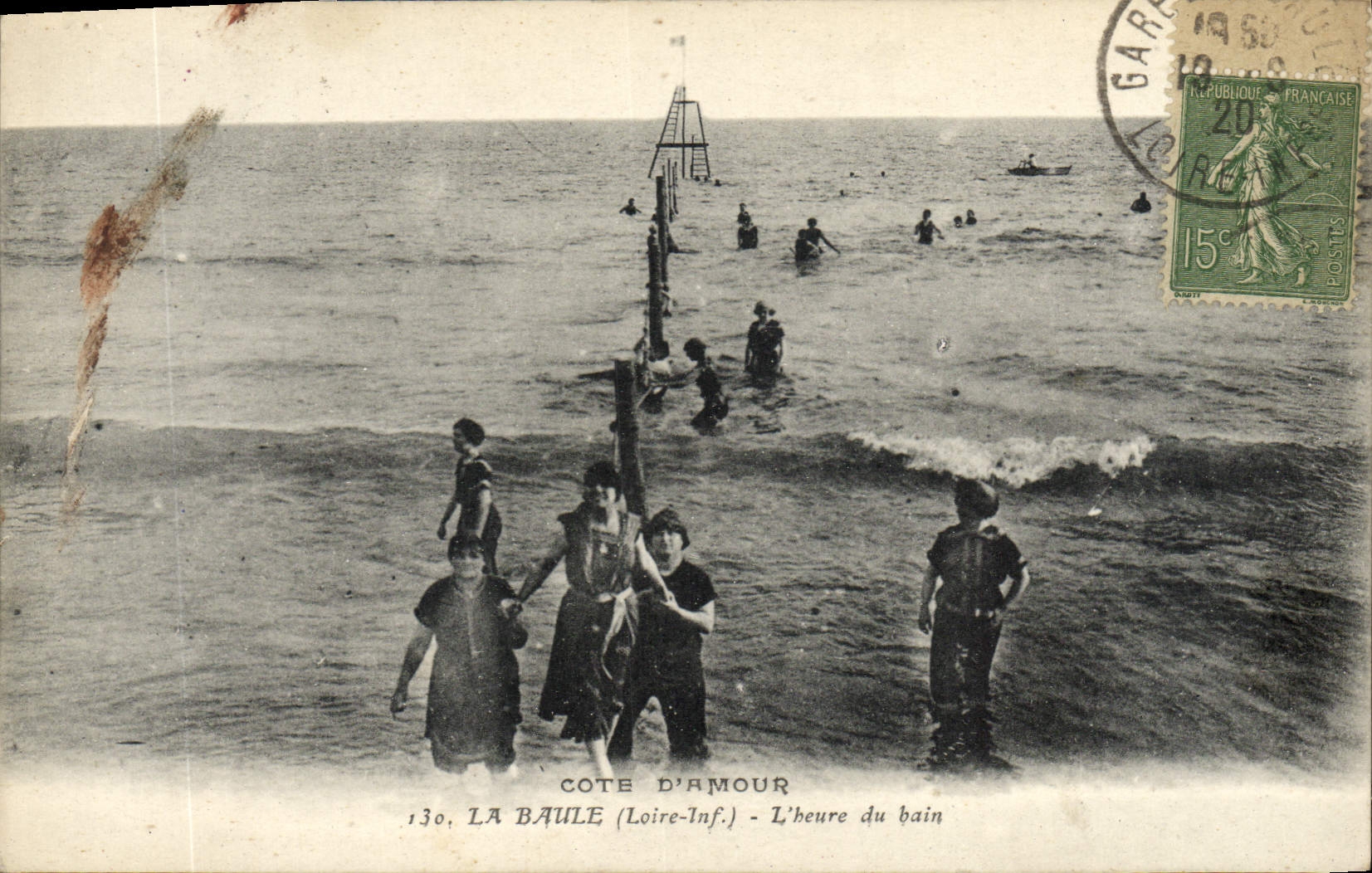 CPA La Baule L'Heure Du Bain